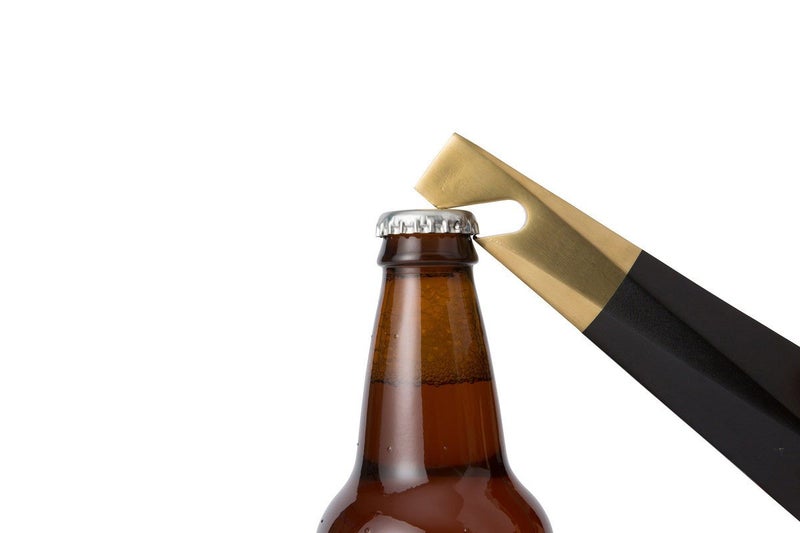 RBT Stainless Steel Bottle Opener (Black/Brass) - Image 2